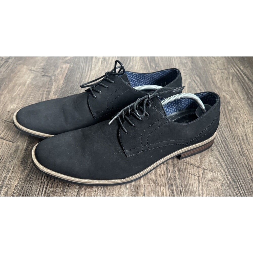 Perry Ellis Portfolio Jackson2 Dress Shoes Men’sSz 14 Color Black PEA19F0435A-1